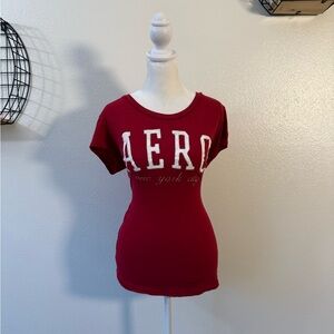 Y2K Aeropostale red fitted tee